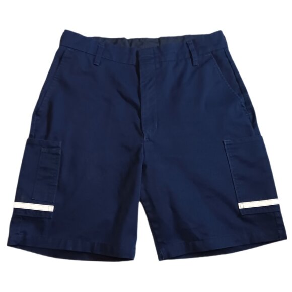 VF Imagewear Mens Work Shorts Size 34 Regular Blue With Reflectors On Pockets - Picture 1 of 7
